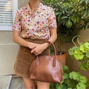 Vintage 90’s brown/gold Gucci leather shoulder bag